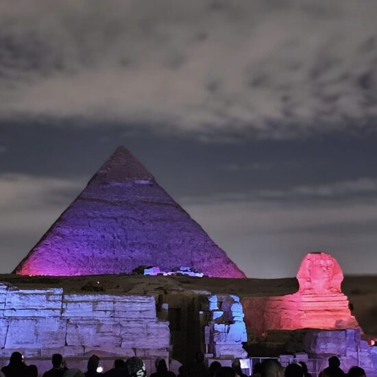 sound and light show pyramids